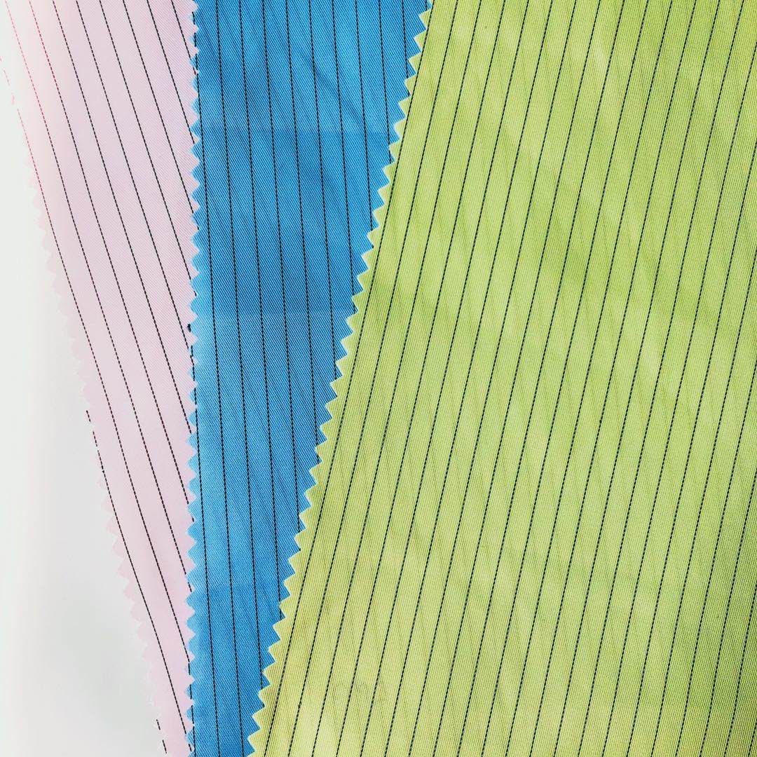 F600靜電綢條紋100*100